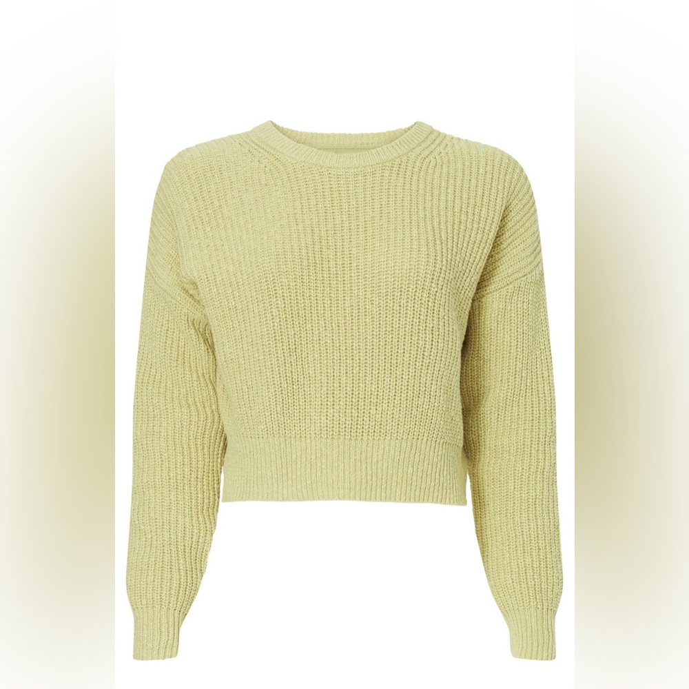 MADEWELL Textural-Knit Pullover Sweater in light Green almost nude
